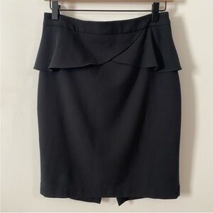 EXPRESS | Women’s Black Ruffle Pencil Skirt size 4